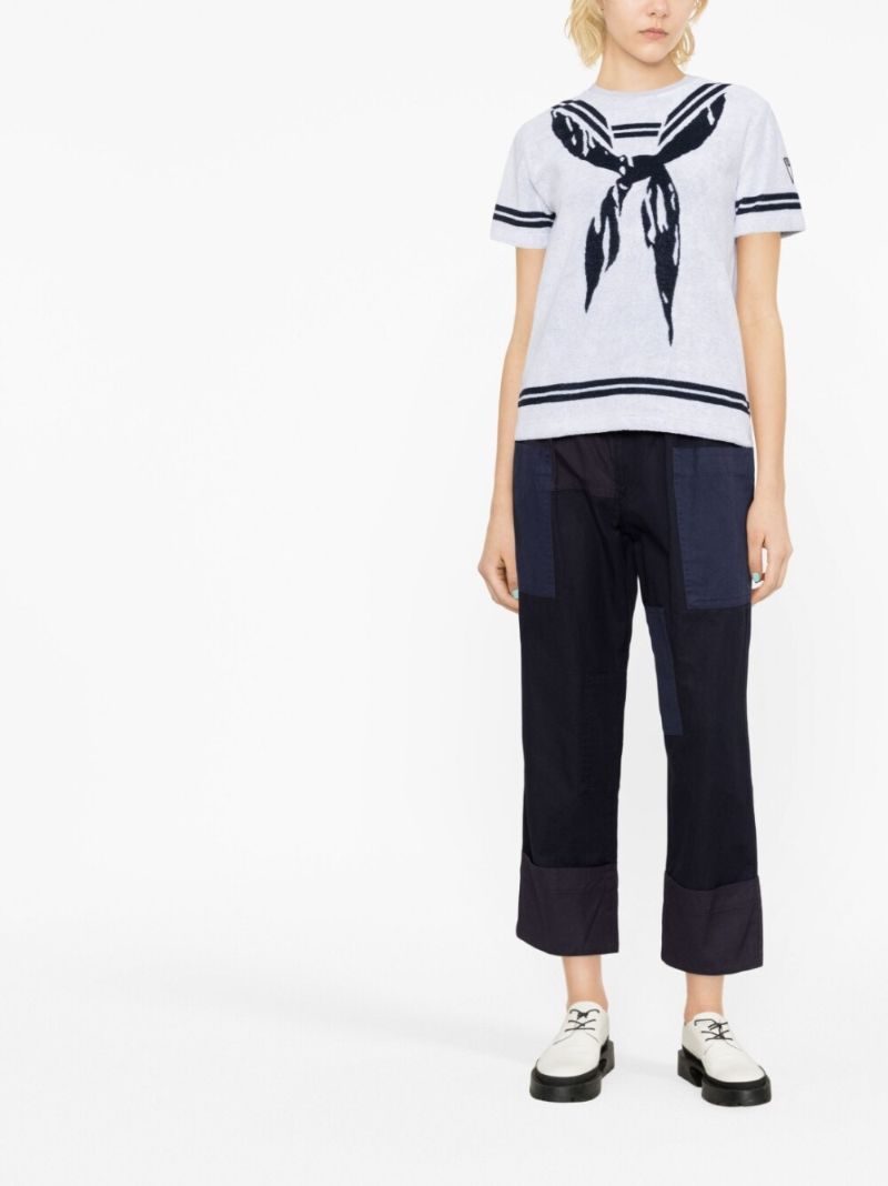 Grey Sailor Jacquard T-shirt