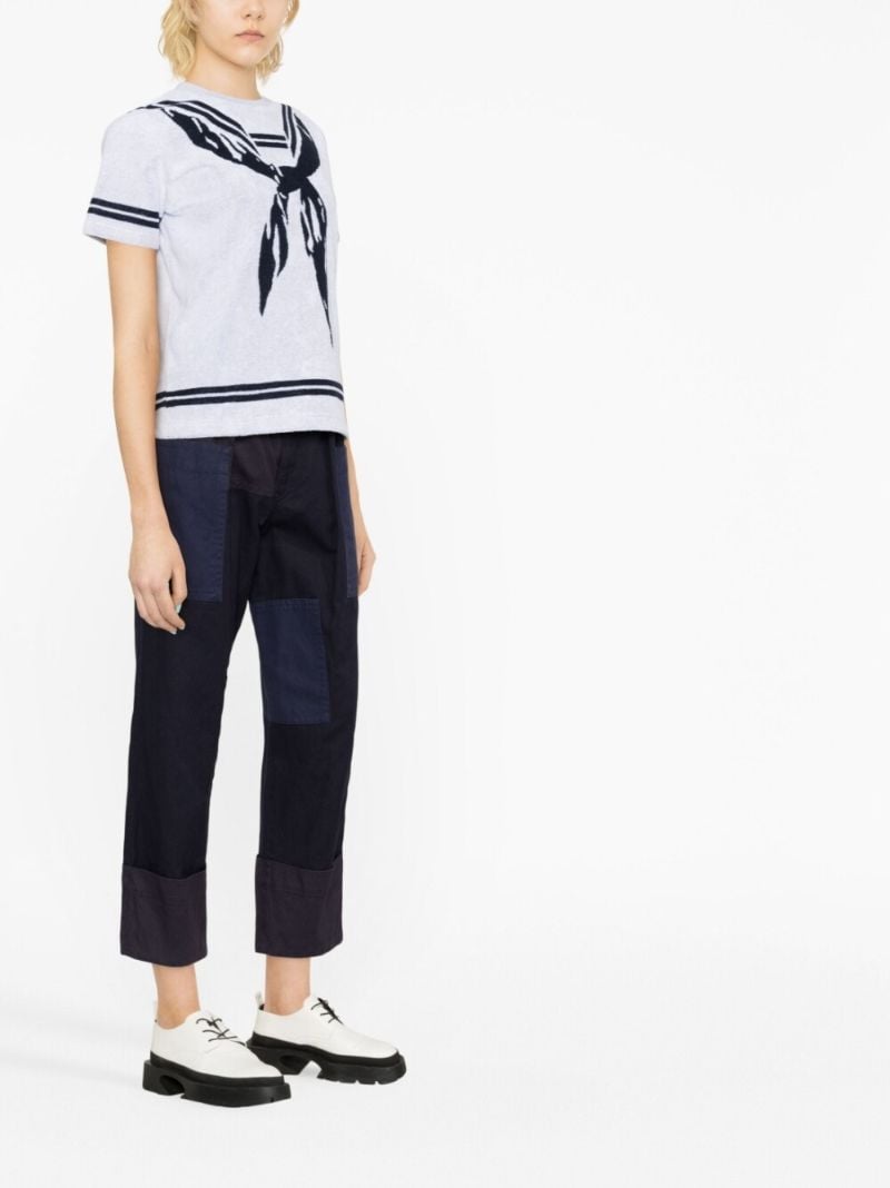 Grey Sailor Jacquard T-shirt