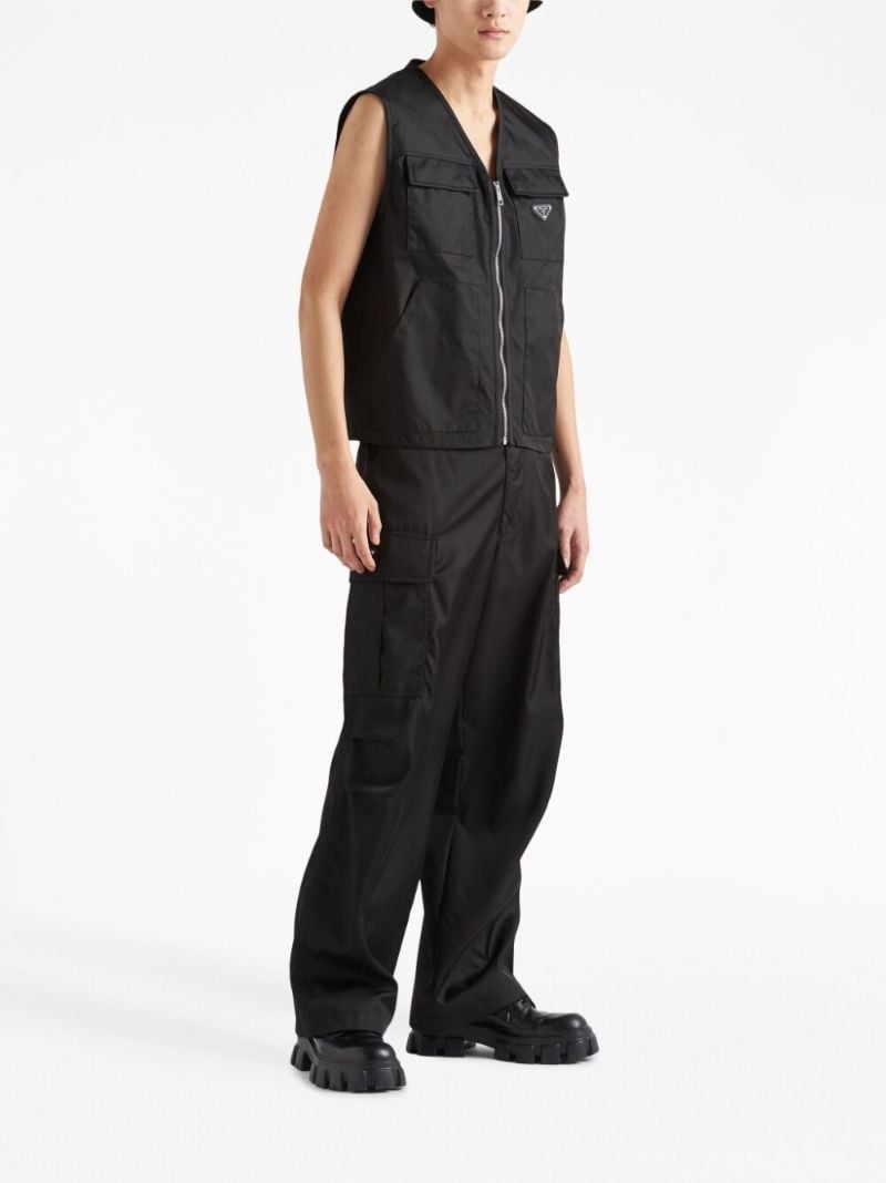 Black Triangle Logo Cargo Gilet
