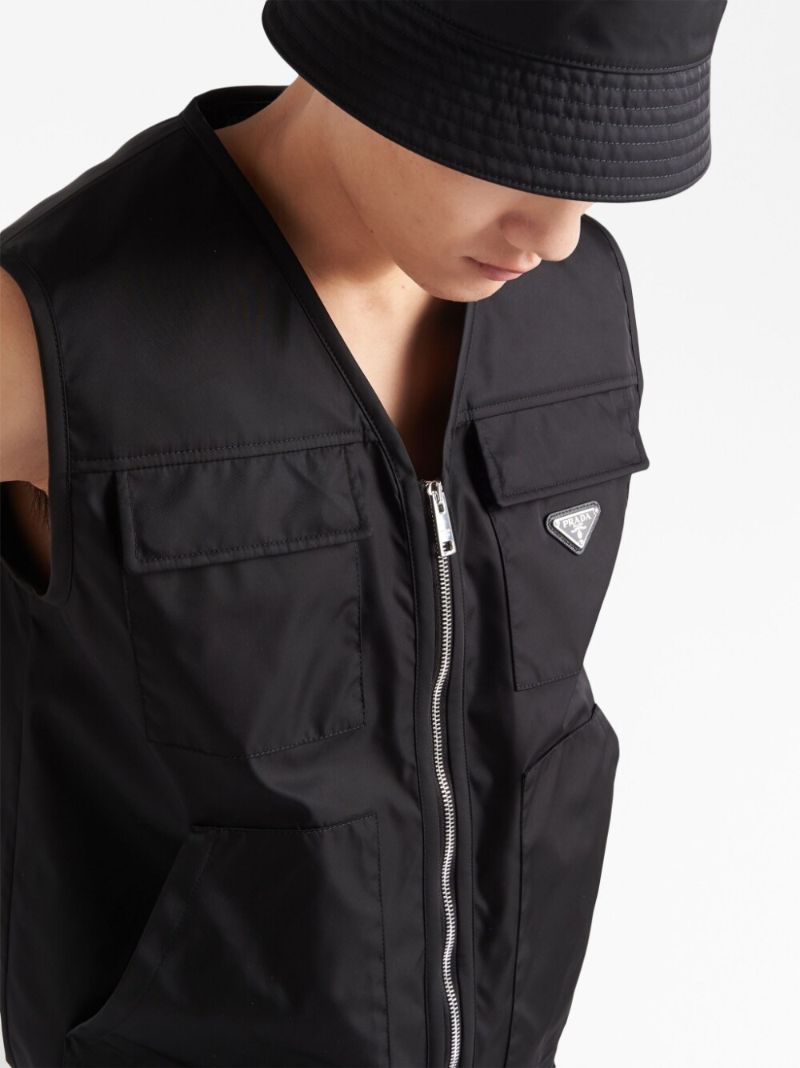 Black Triangle Logo Cargo Gilet