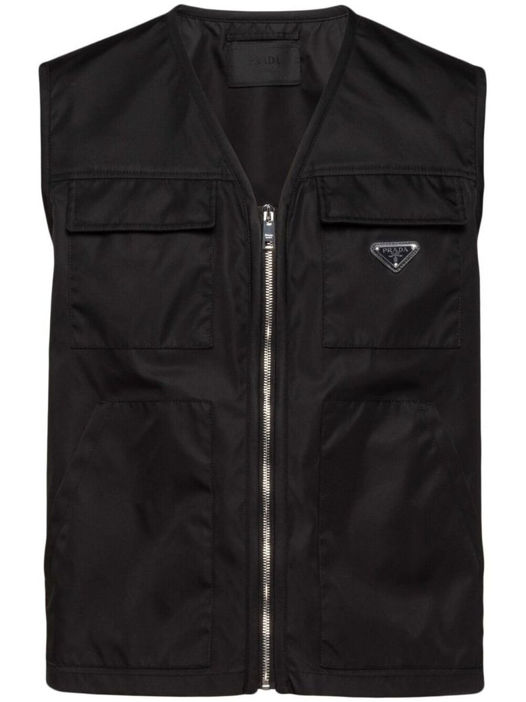 Black Triangle Logo Cargo Gilet