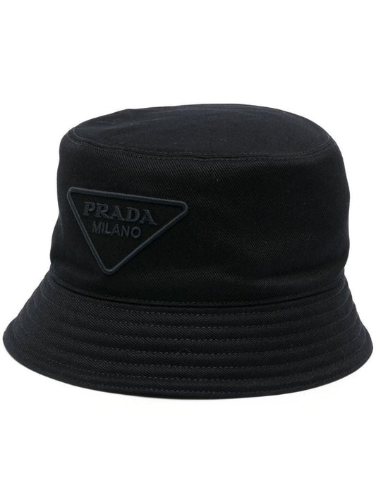 Black Logo-embroidered Bucket Hat