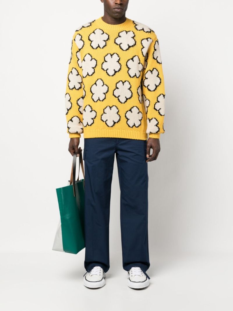 Blue Straight-leg Cargo Trousers