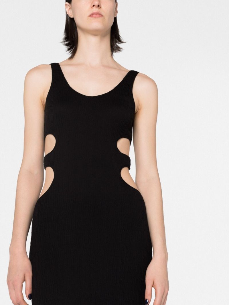 Black Cut-out Maxi Dress