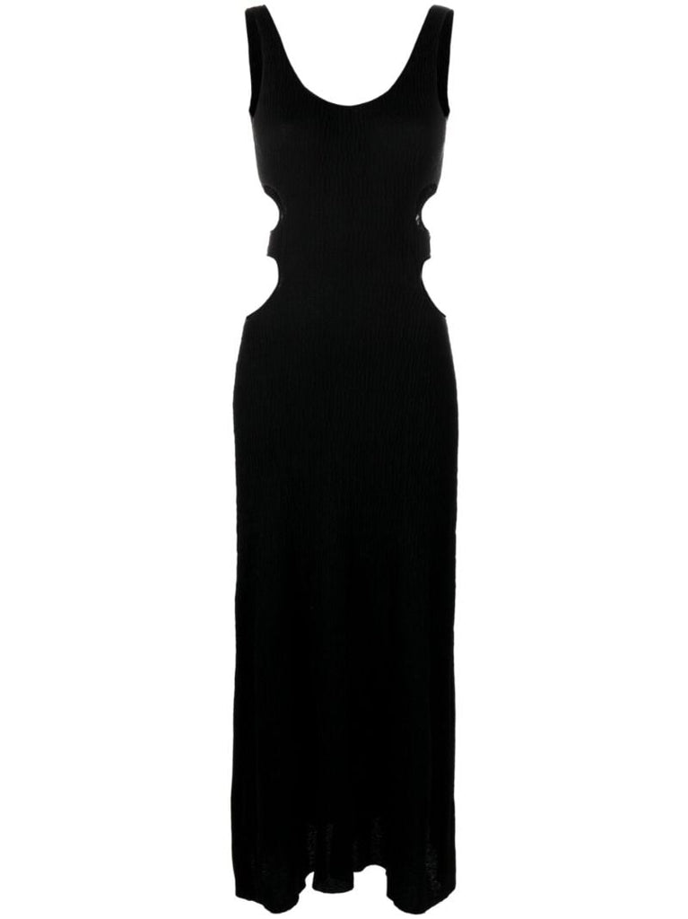 Black Cut-out Maxi Dress