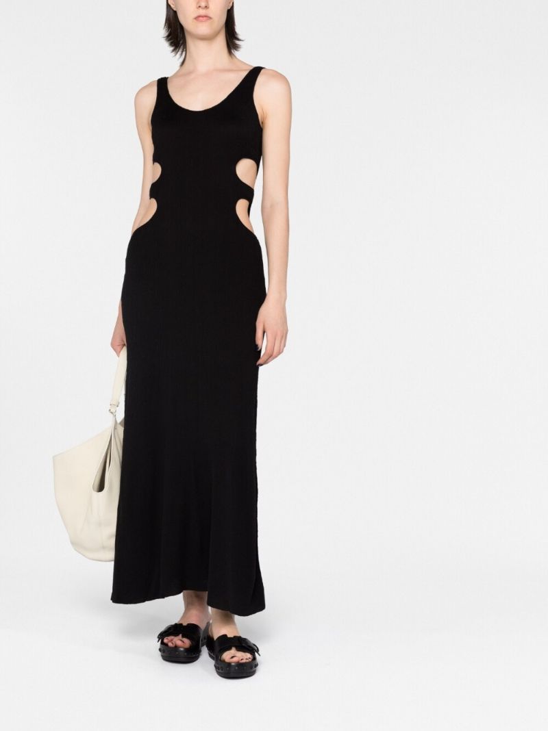Black Cut-out Maxi Dress