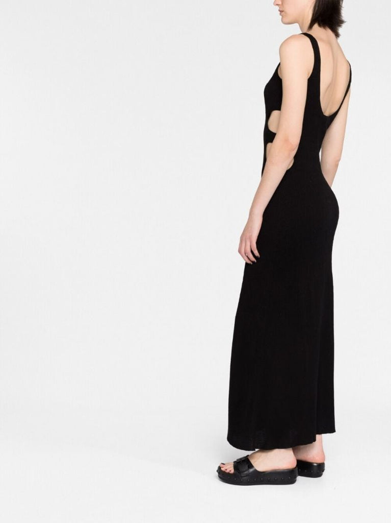 Black Cut-out Maxi Dress