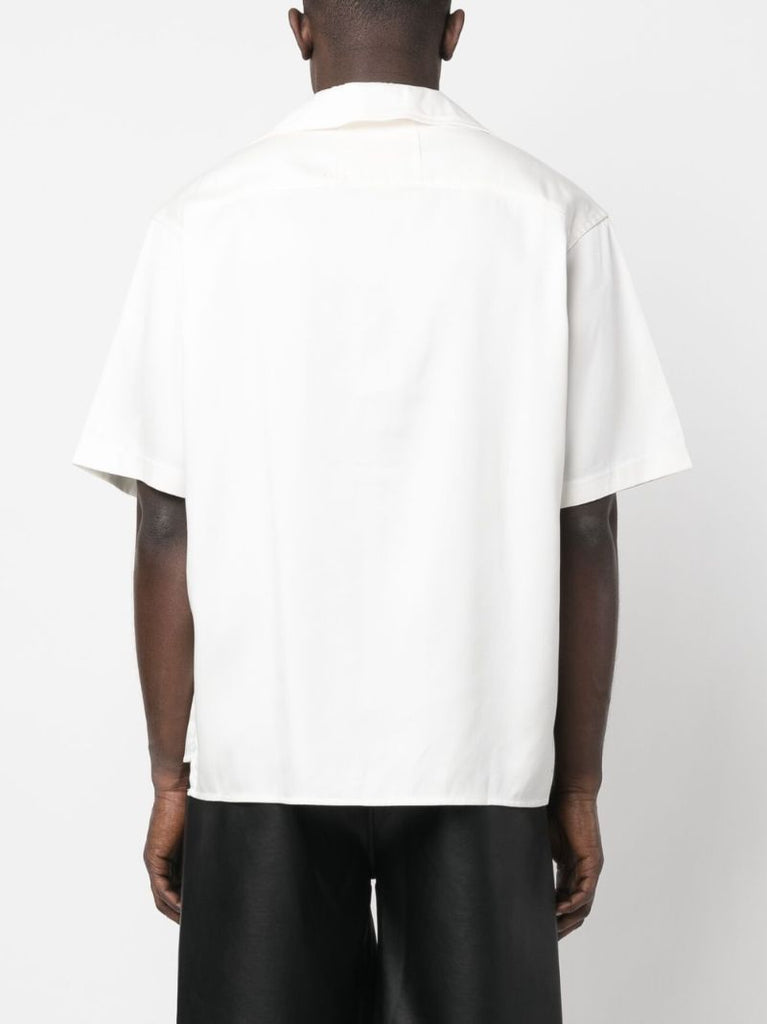 White Palmas Snap Short Sleeve Shirt