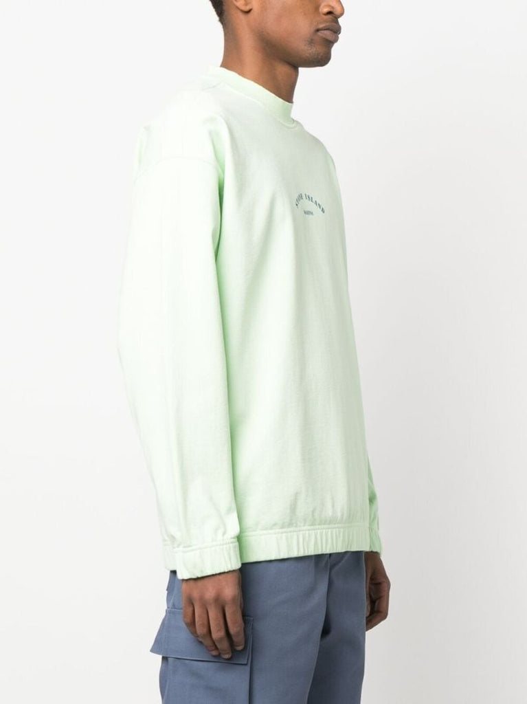 Green Logo Print Sweatshirt