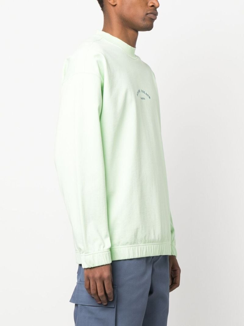 Green Logo Print Sweatshirt