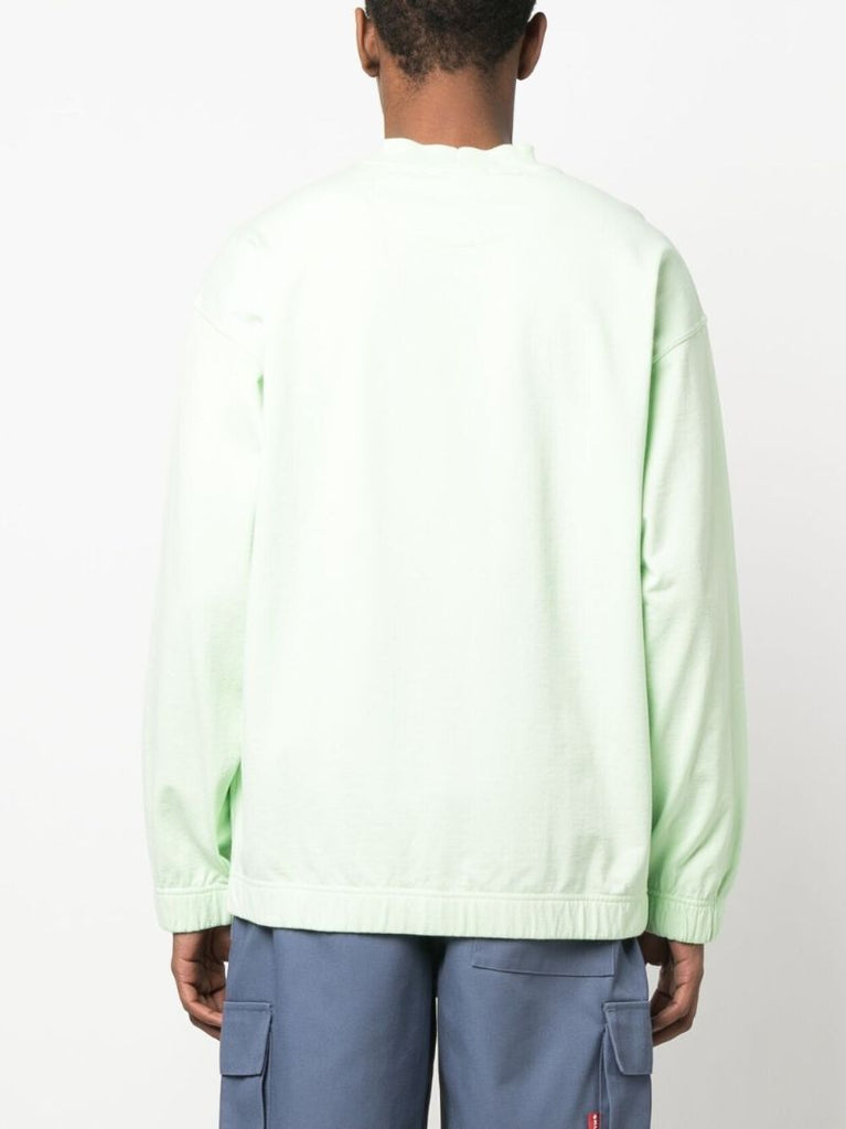 Green Logo Print Sweatshirt