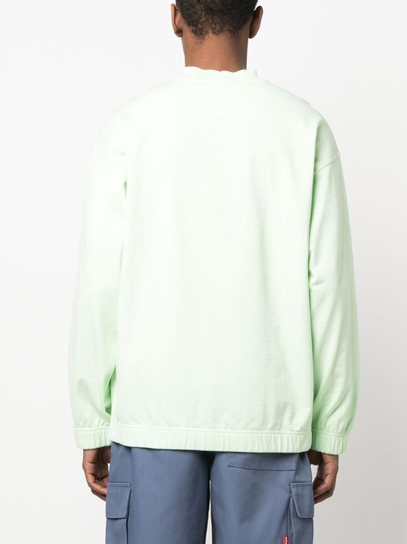 Green Logo Print Sweatshirt