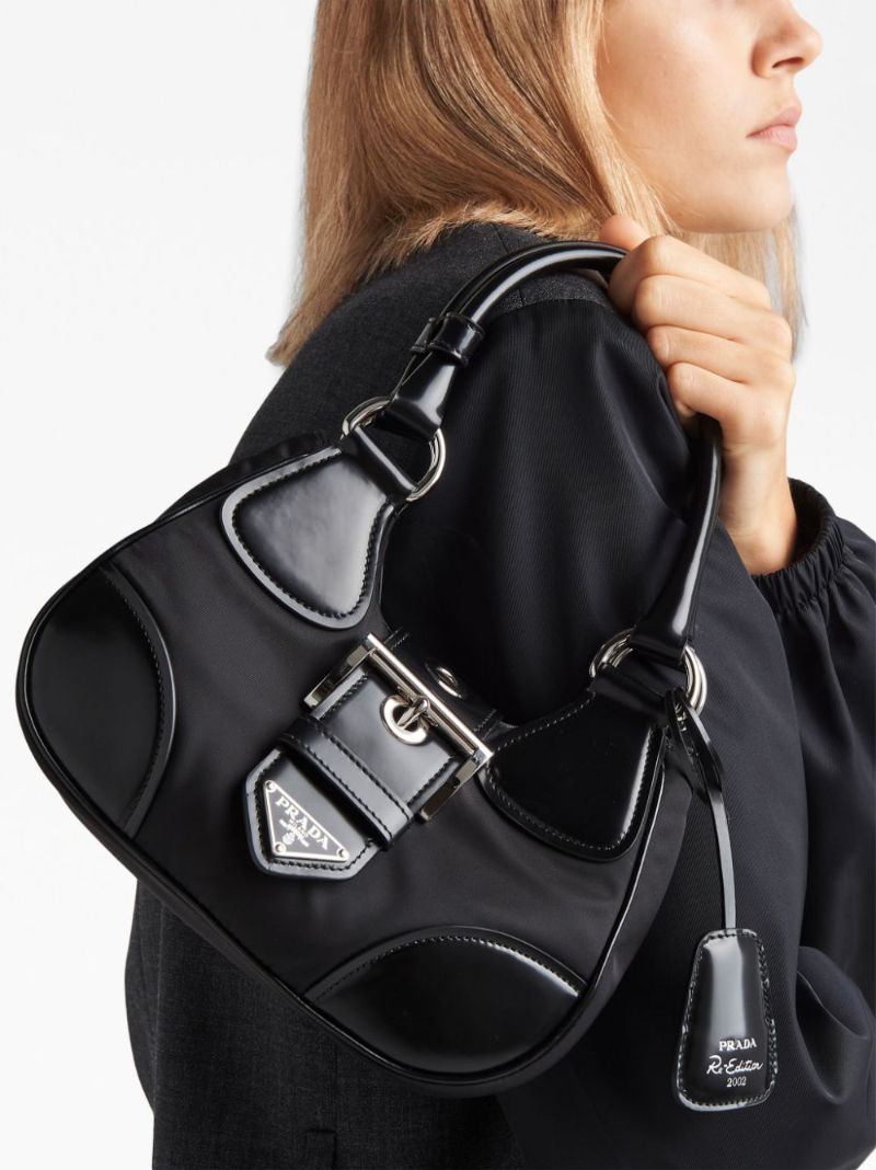 Black Moon Re-nylon Top Handle Bag