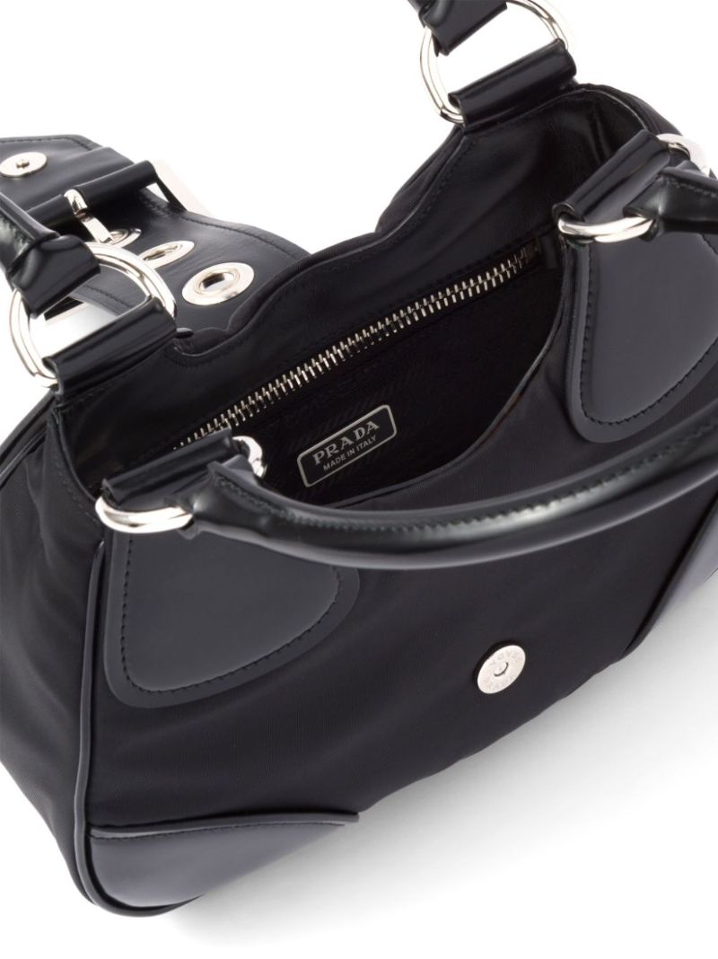 Black Moon Re-nylon Top Handle Bag