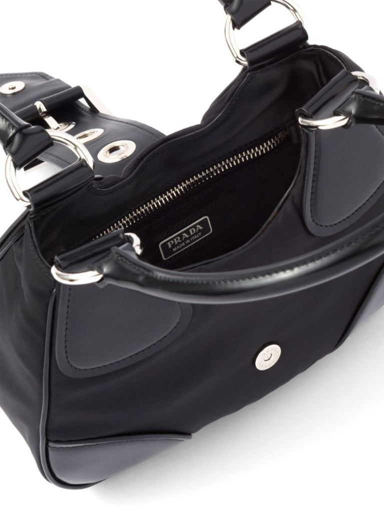 Black Moon Re-nylon Top Handle Bag