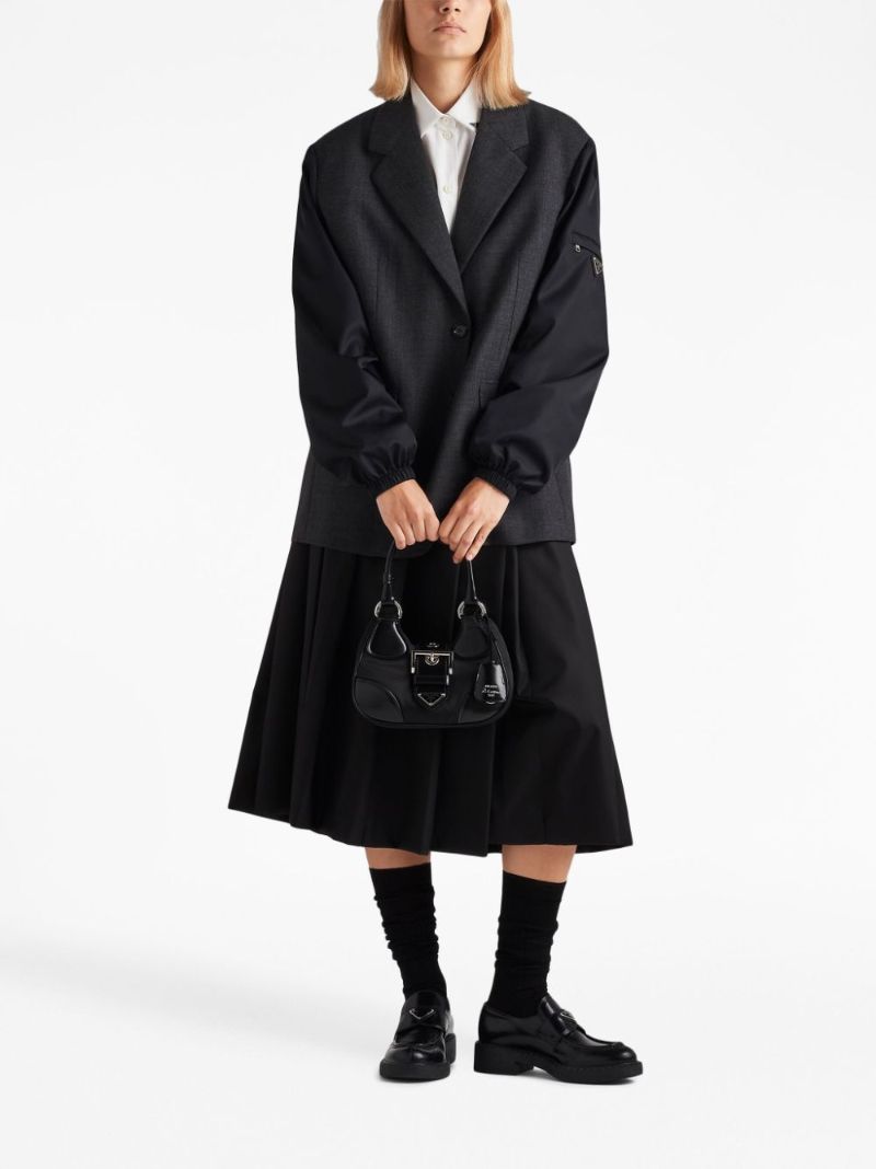 Black Moon Re-nylon Top Handle Bag