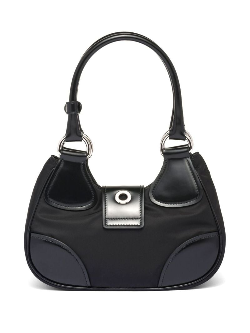 Black Moon Re-nylon Top Handle Bag