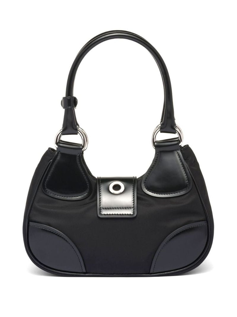 Black Moon Re-nylon Top Handle Bag