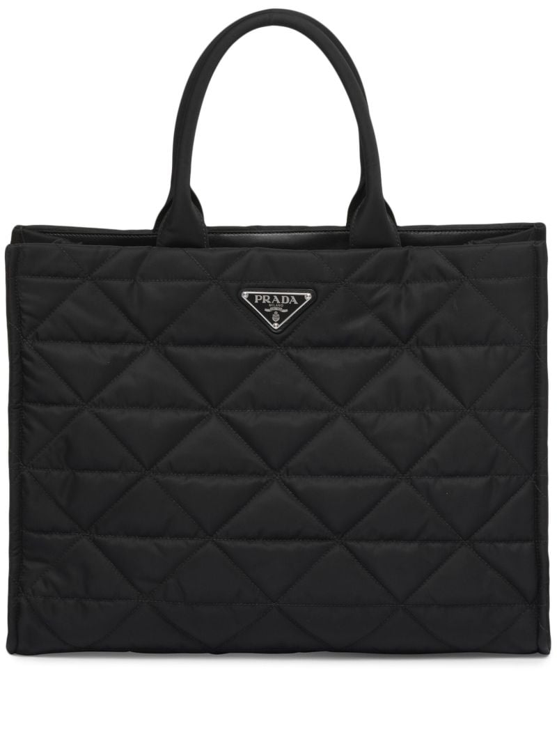 Black Re-nylon Tote Bag