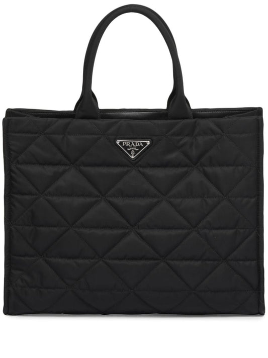 Black Re-nylon Tote Bag