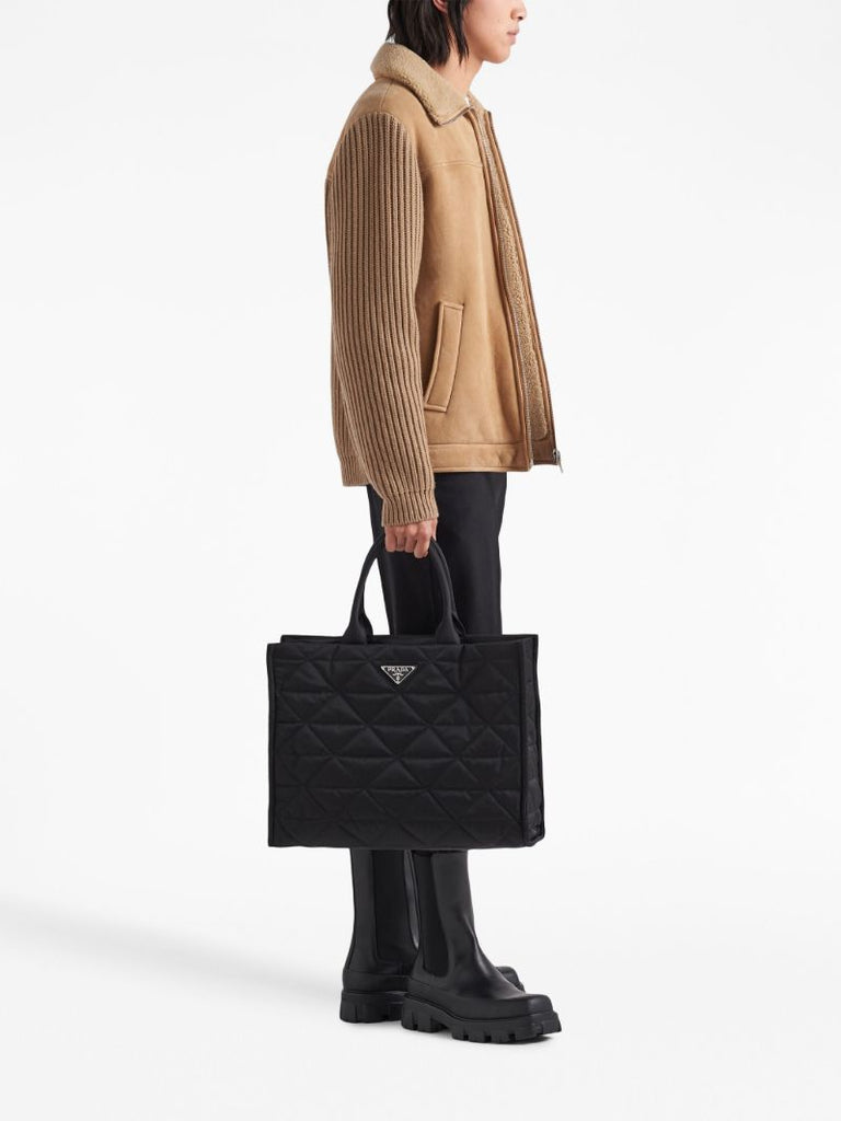 Black Re-nylon Tote Bag