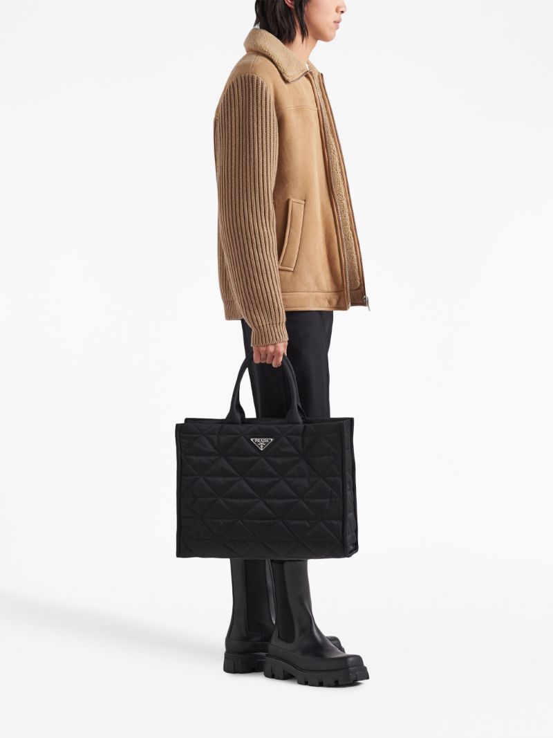 Black Re-nylon Tote Bag