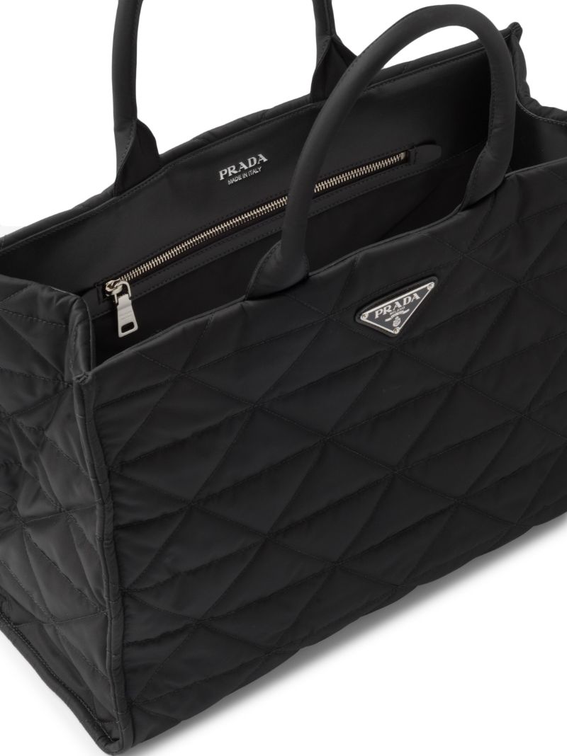 Black Re-nylon Tote Bag