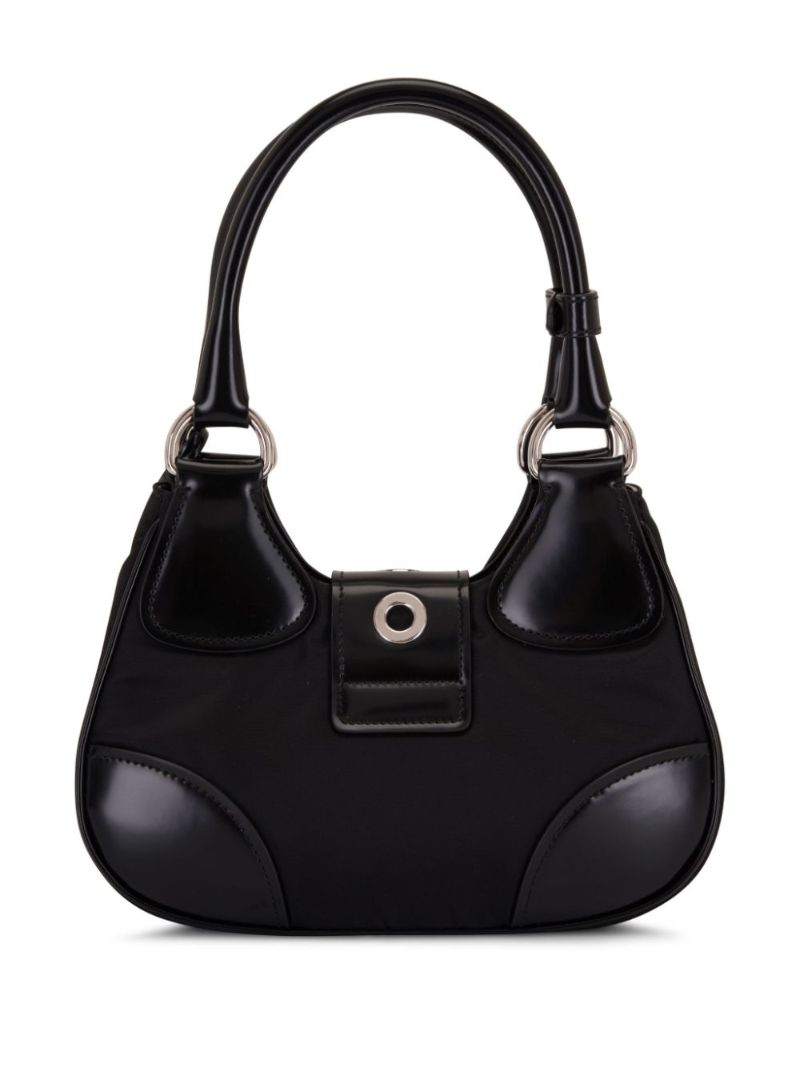 Black Moon Leather Mini Tote Bag