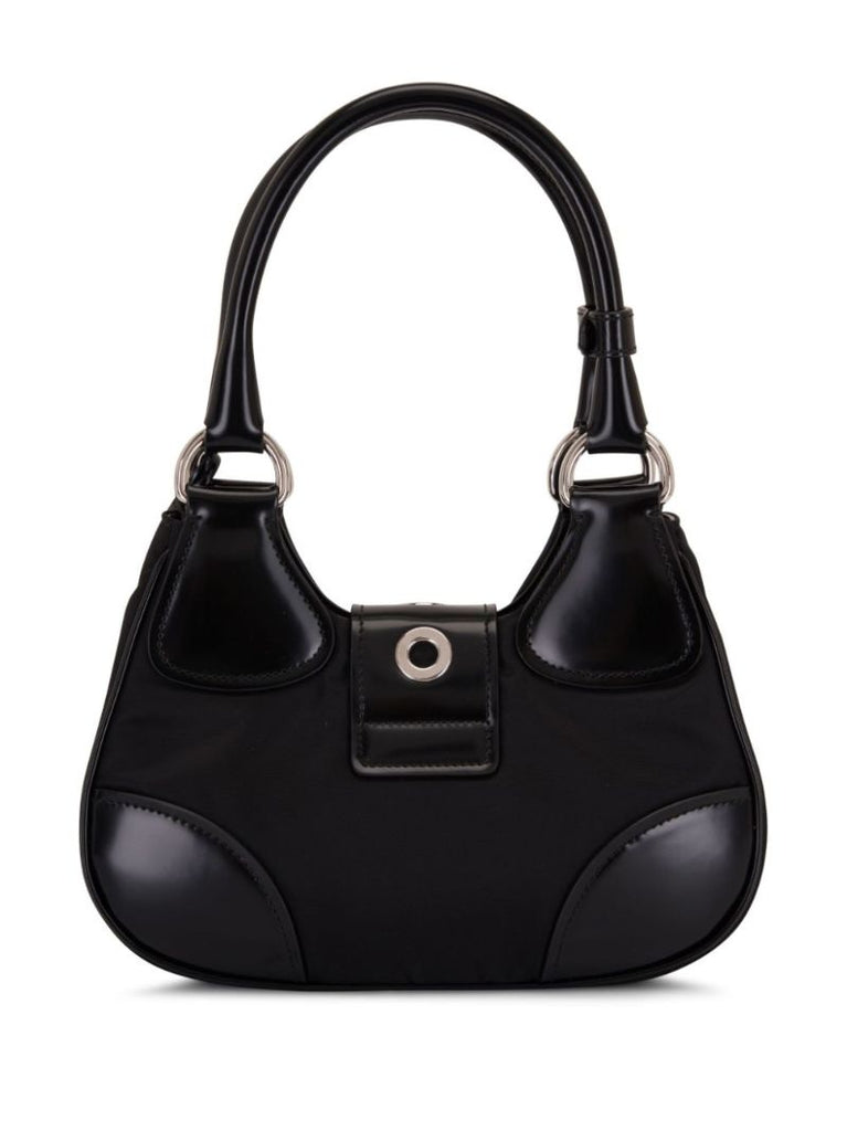 Black Moon Leather Mini Tote Bag