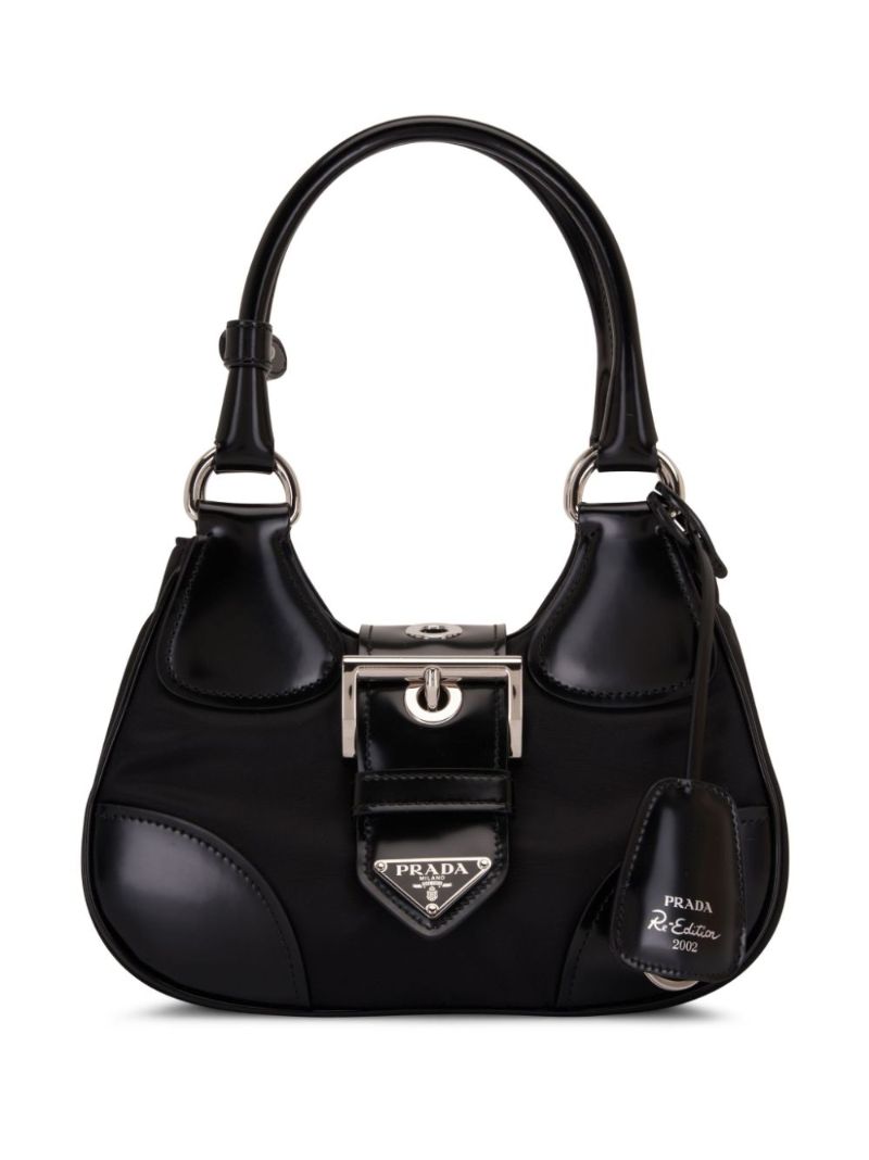Black Moon Leather Mini Tote Bag