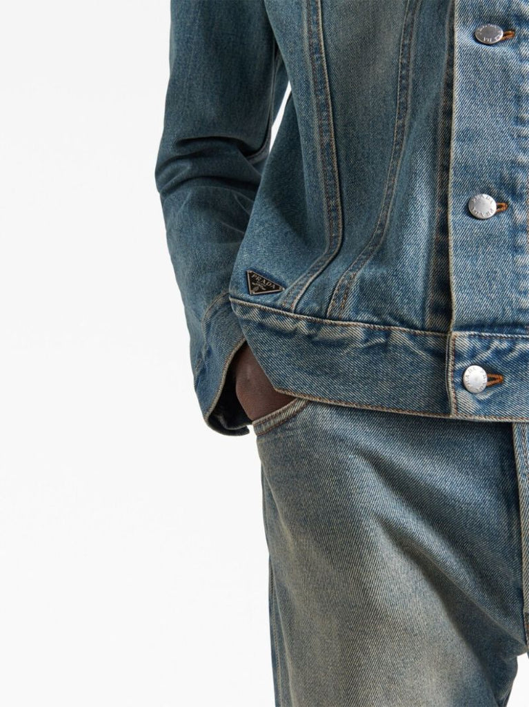 Blue Stonewashed Denim Jacket