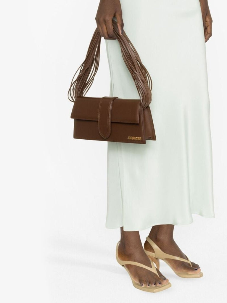 Brown Le Bambino Long Ficiu Shoulder Bag