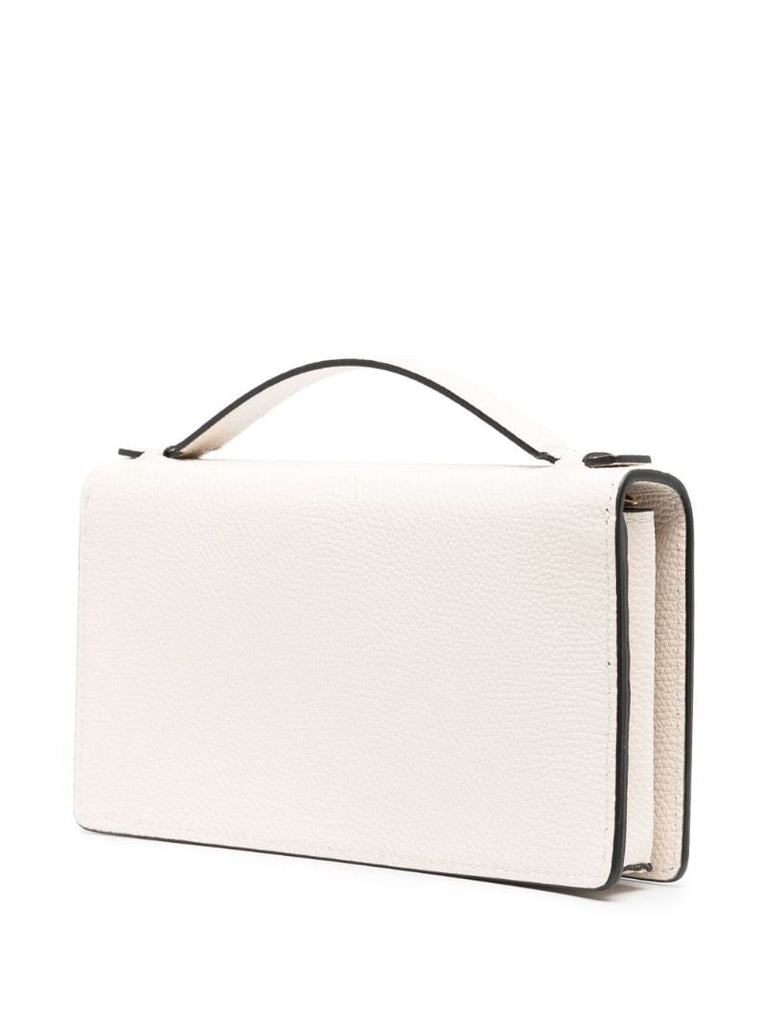 Neutral Vlogo Signature Leather Wallet-on-chain