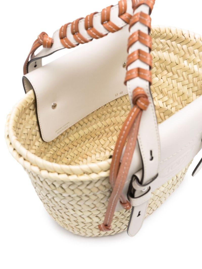 Neutral Small Raffia Tote Bag