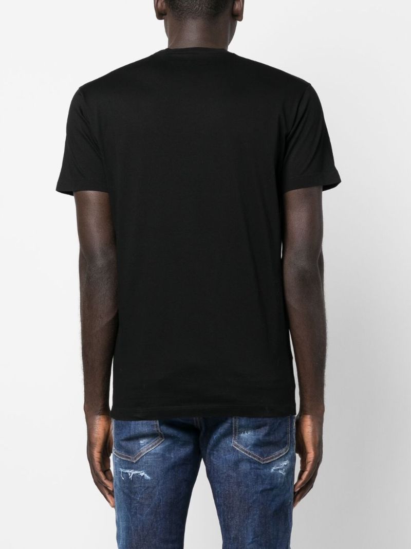 Black Logo-print Cotton T-shirt