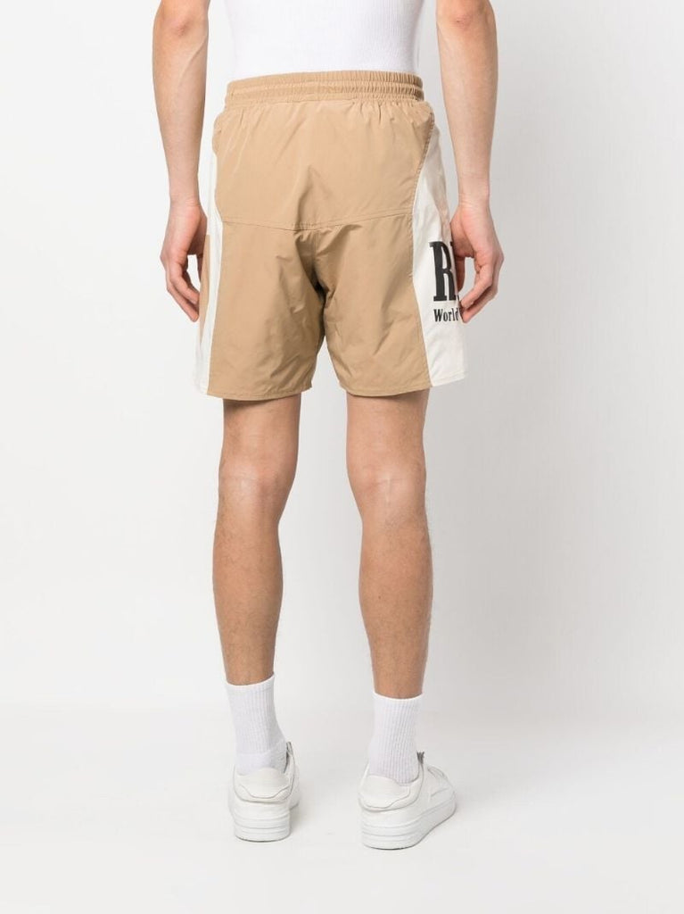 Neutral Logo Print Track Shorts