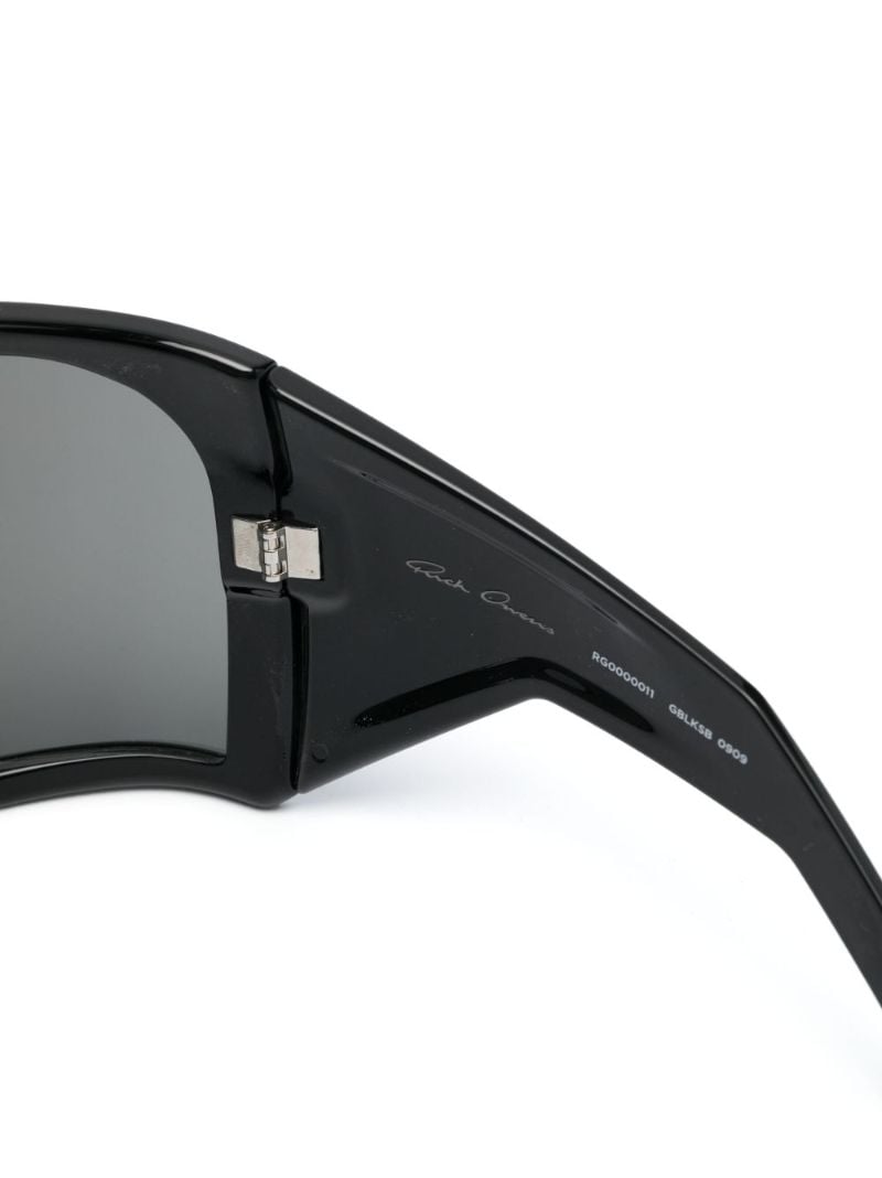Black Kriester Shield-frame Sunglasses