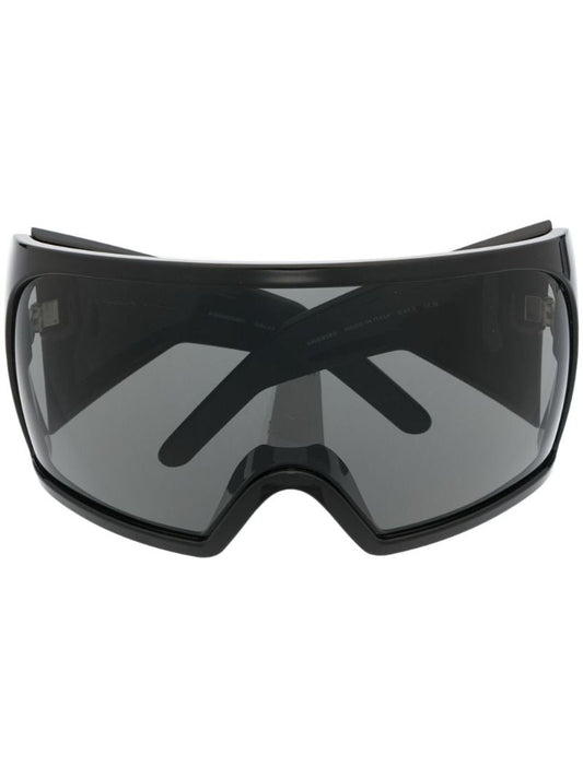 Black Kriester Shield-frame Sunglasses