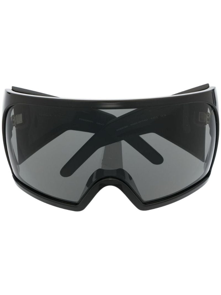 Black Kriester Shield-frame Sunglasses