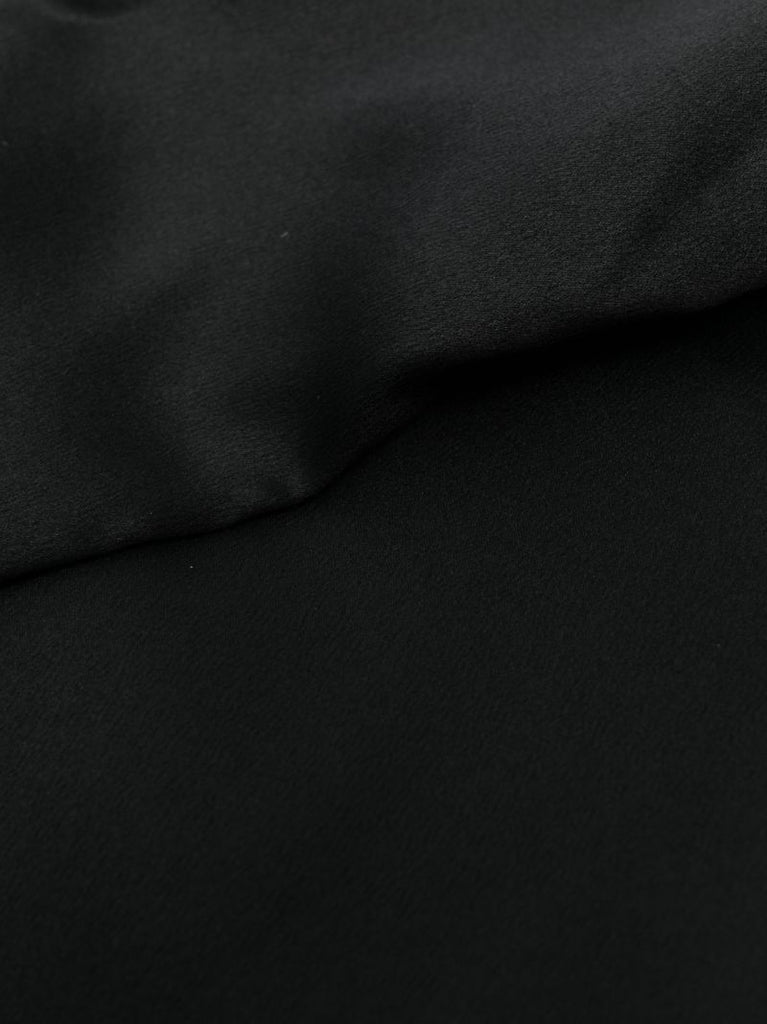 Black Silk Long Gloves