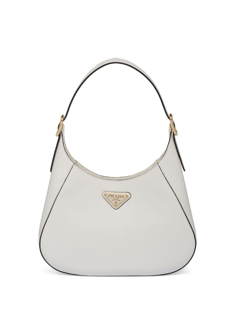 White Leather Shoulder Bag