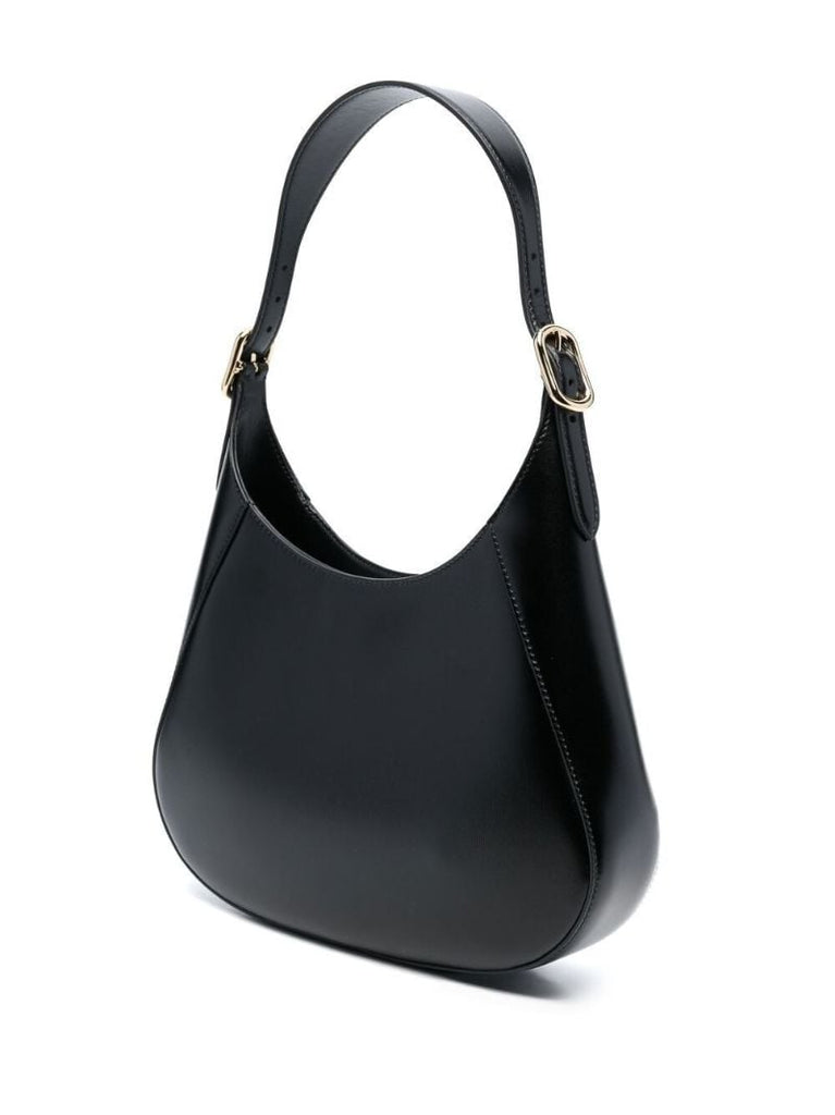 Black Leather Shoulder Bag