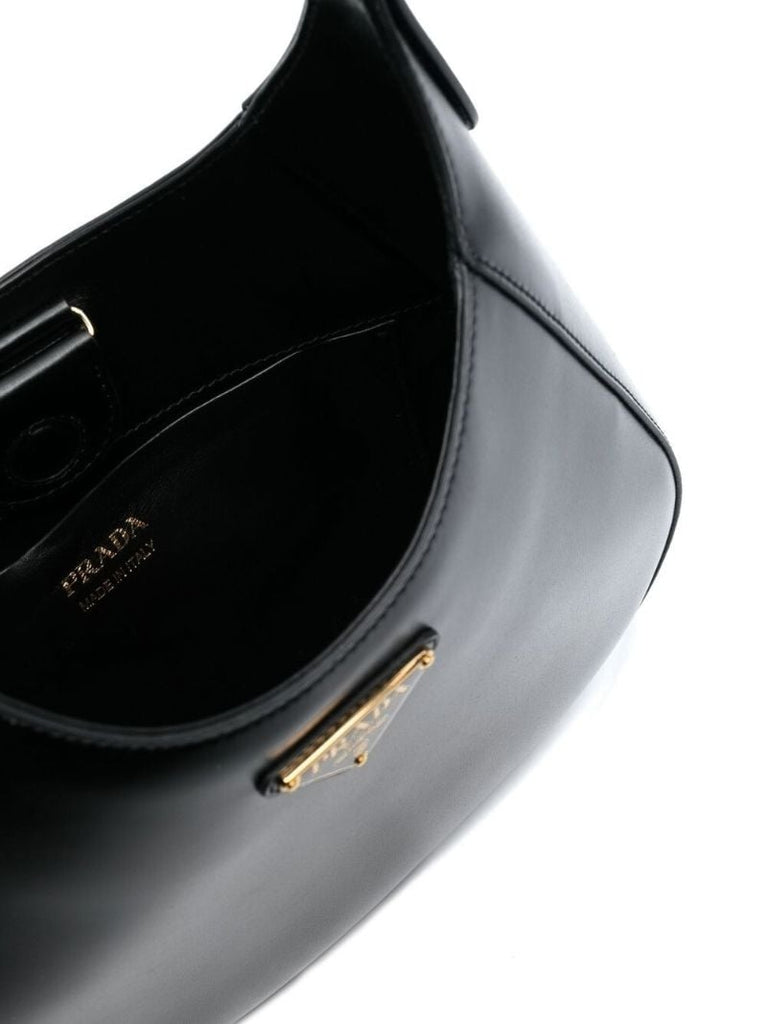 Black Leather Shoulder Bag