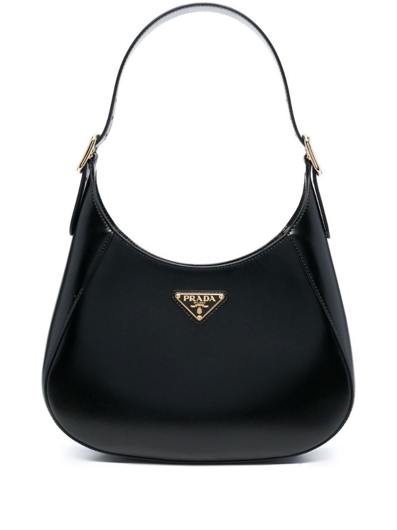 Black Leather Shoulder Bag