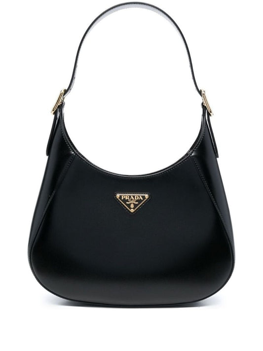 Black Leather Shoulder Bag