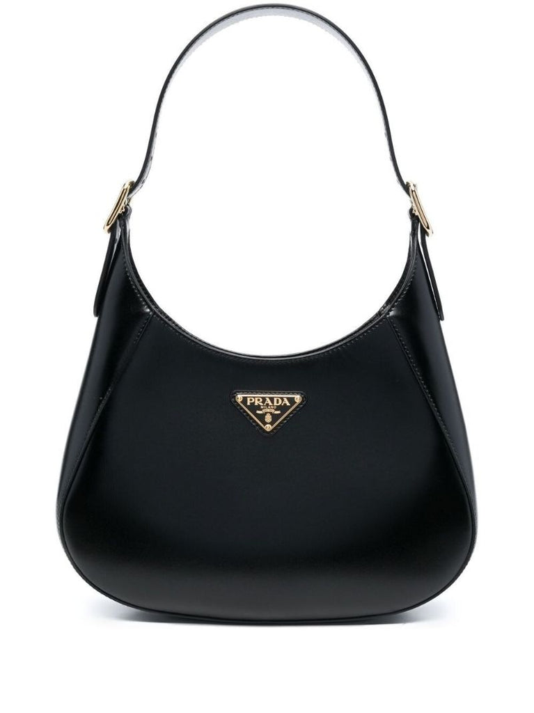 Black Leather Shoulder Bag