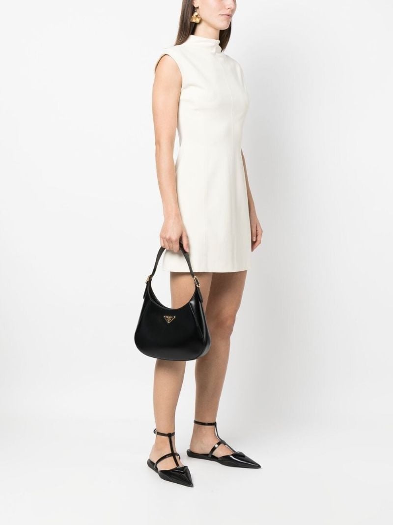 Black Leather Shoulder Bag