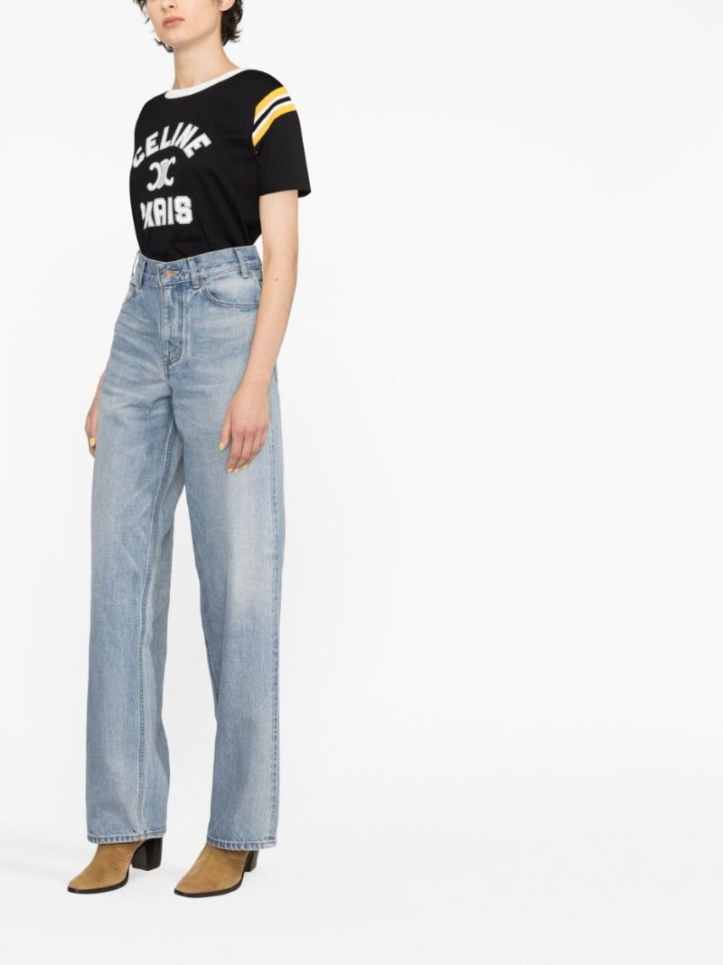 Blue Kitty Straight-leg Jeans