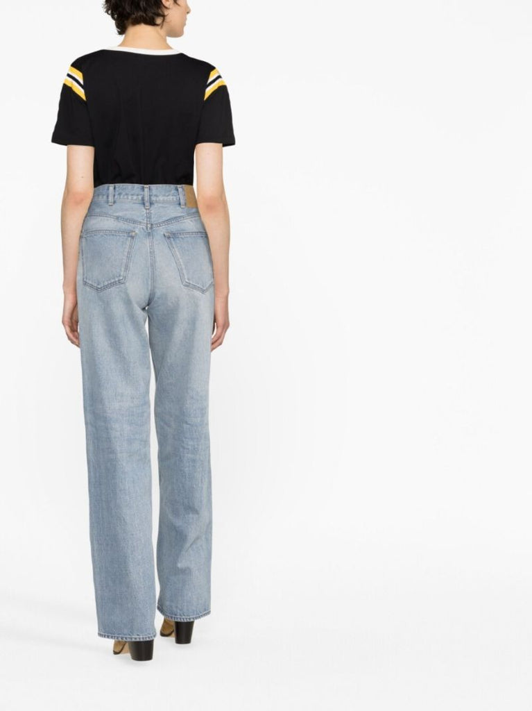 Blue Kitty Straight-leg Jeans