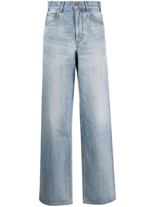 Blue Kitty Straight-leg Jeans